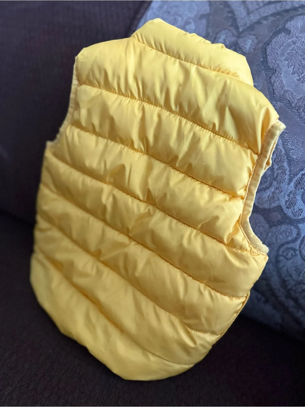 GAP Bright Yellow Quilted Puffer Vest - Kids